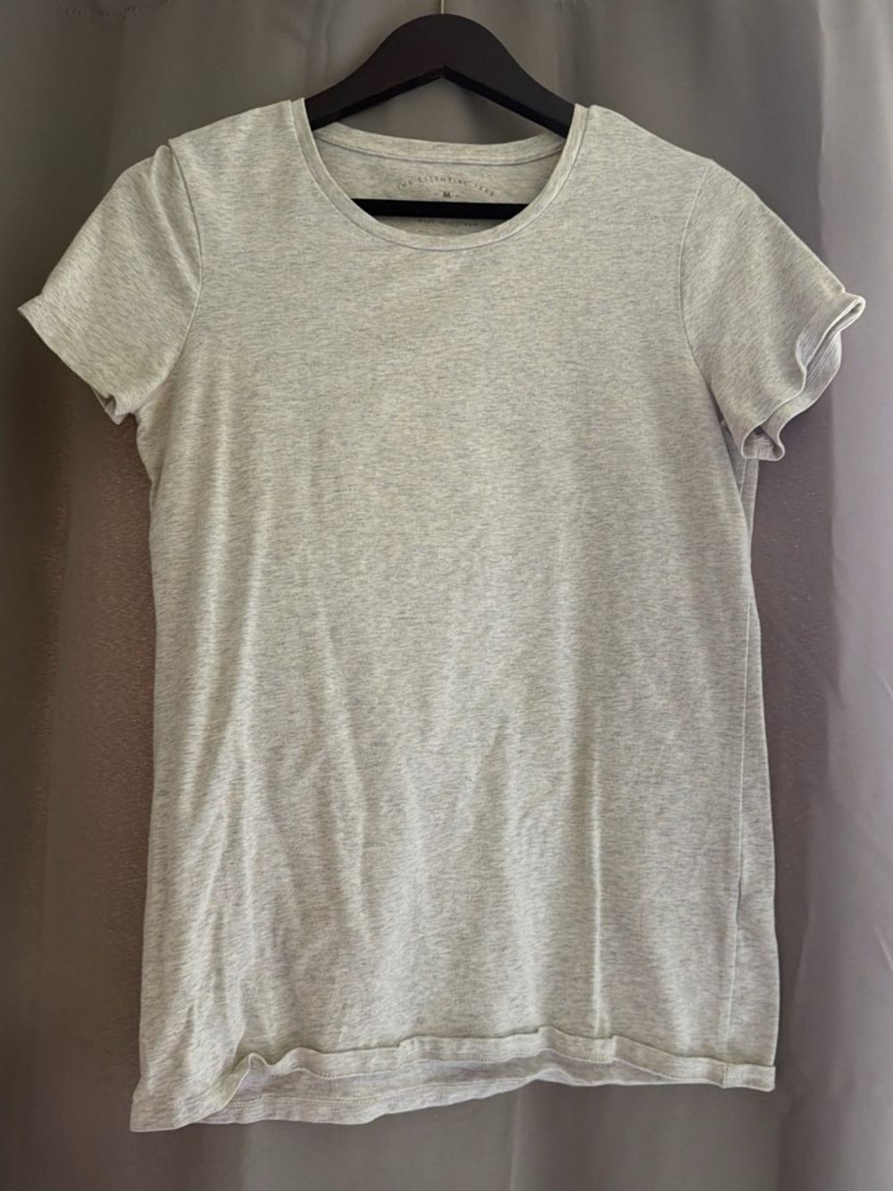Essentials Light Gray Short Sleeve Crewneck Tee